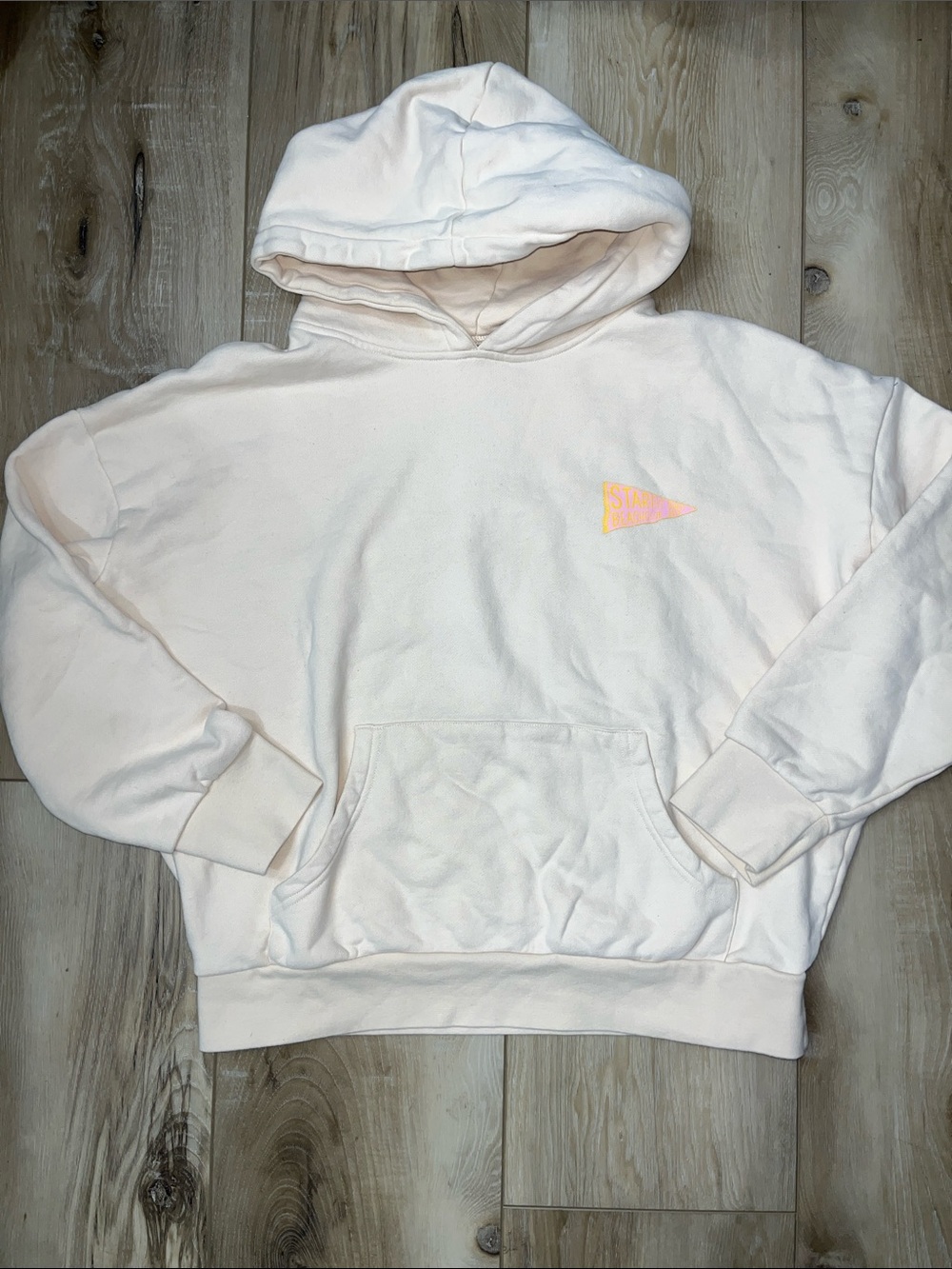Starfit Women's Oversized Hoodie Beach Club Sweatshirt Beach Cream Size Medium